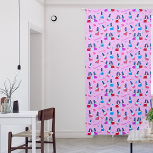 Nail Salon Spa Window Accent Privacy Blackout Curtains