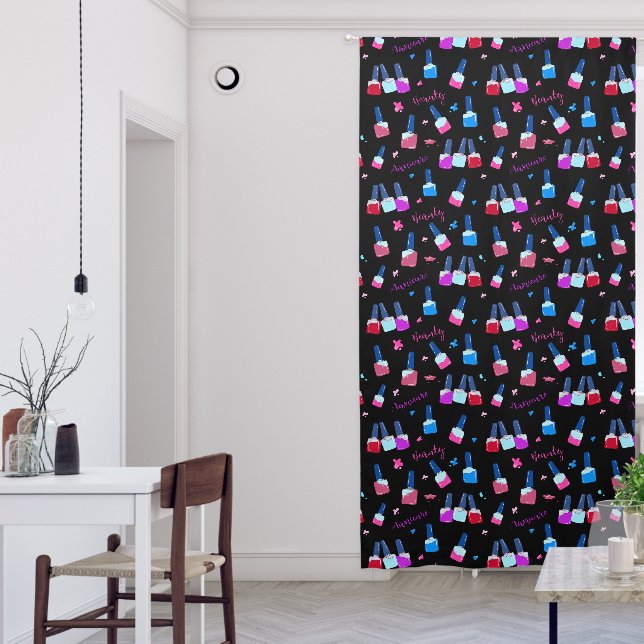 Nail Salon Spa Window Accent Privacy Blackout Curtains (Living Room)