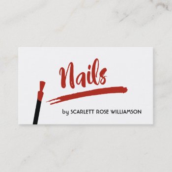 Nail Salon Stylist Business Cards by tobegreetings at Zazzle