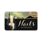 Nail Salon Trendy Glam Glitter Agate Manicure
