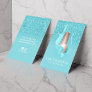 Nail Salon Turquoise Polish Splash Makeup Artist Business Card