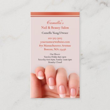 Nail Salon With Appointment Business Card by all_items at Zazzle
