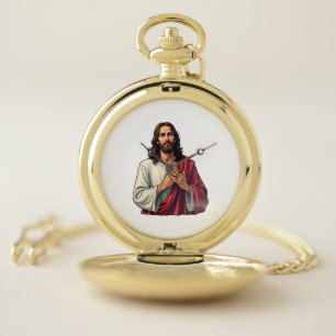 Nail Scar Jesus Vintage Faith Engraving Tee 2 Pocket Watch