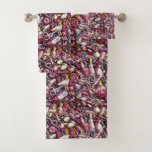 Nail Studio Pattern Bath Towel Set