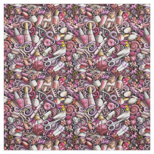 Nail Studio Pattern Fabric