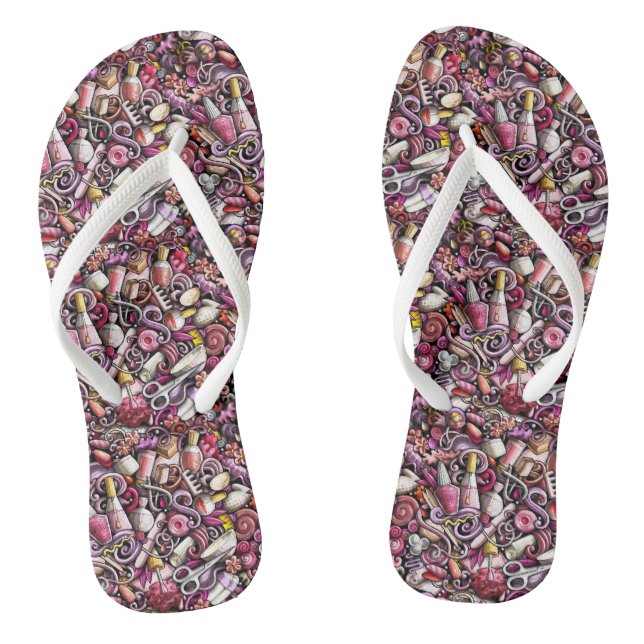 Nail Studio Pattern Flip Flops (Footbed)