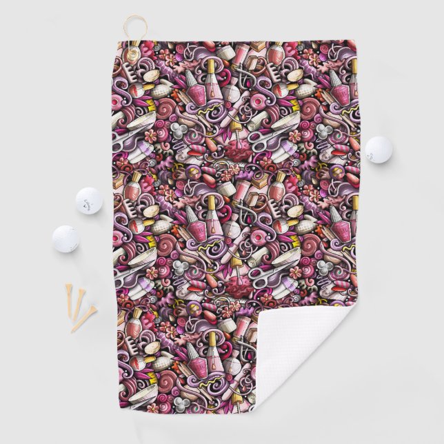 Nail Studio Pattern Golf Towel (InSitu)