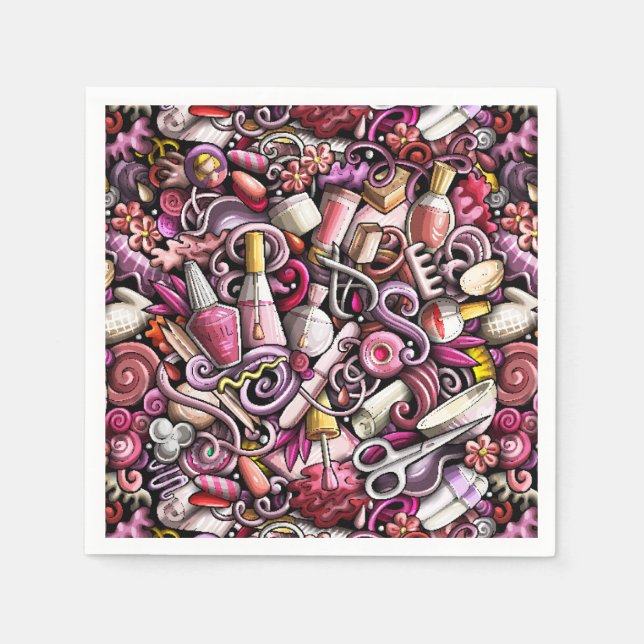 Nail Studio Pattern Napkins (Front)