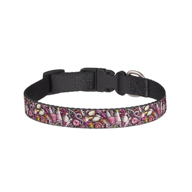 Nail Studio Pattern Pet Collar (Front)