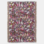 Nail Studio Pattern Throw Blanket