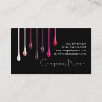 Nail Stylist / Professional Manicure Specialist Business Card by paplavskyte at Zazzle
