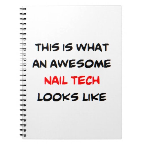 nail tech awesome notebook