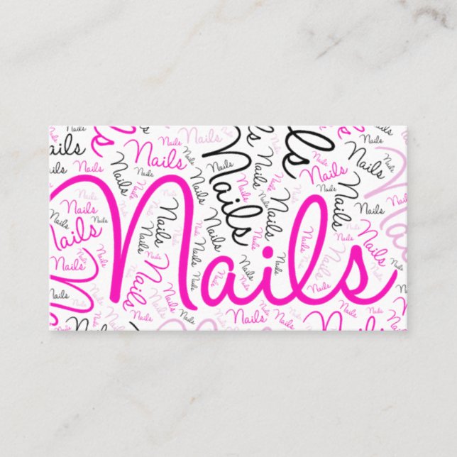 Nail tech business card (Front)
