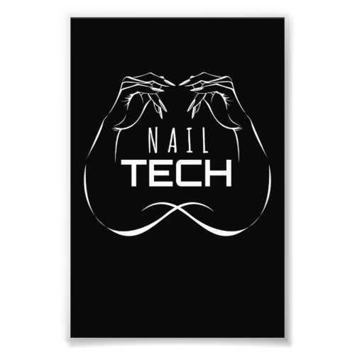 Nail Tech Fingernail Manicure Photo Print
