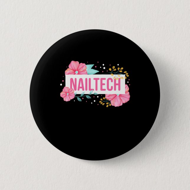Nail Tech Flower Button (Front)