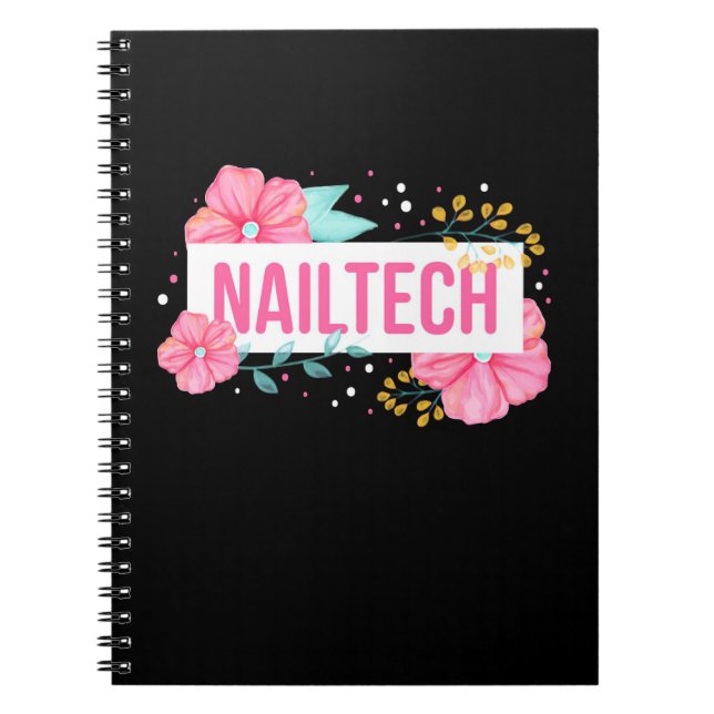 Nail Tech Flower Notebook (Front)