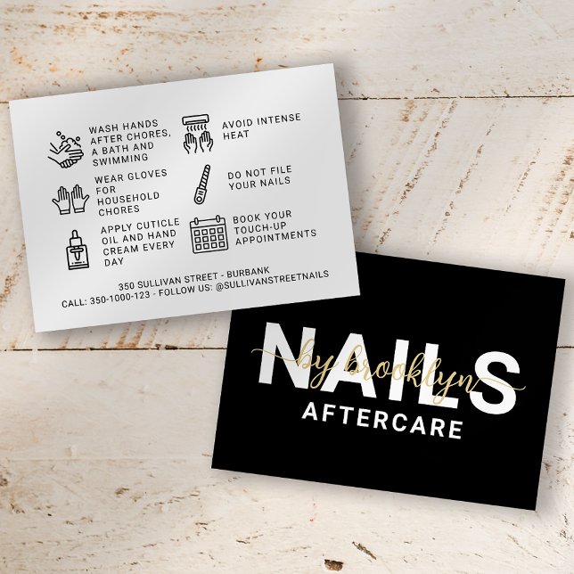 Nail Tech Gel Polish Aftercare Card (Creator Uploaded)