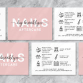 Modern Photo Typography Nail Artist Business Card