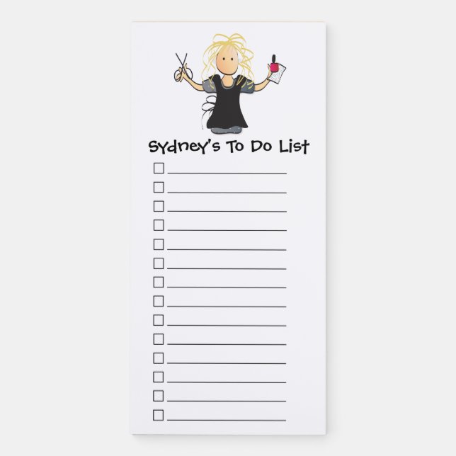 Nail Tech Gift Idea - Manicurist Thank You Magnetic Notepad (Front)