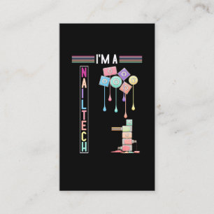Nail Tech Make Up Nail Technician Cosmetics Business Card