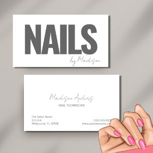 Nail Tech Manicure Professional Salon Spa  Business Card
