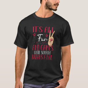 Nail Tech Manicurist Artist Woman Polished Technic T-Shirt