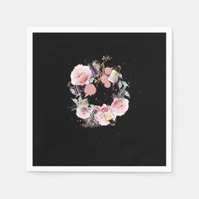 Nail Tech Manicurist Manicure Nail Art Cosmetics B Napkins (Front)