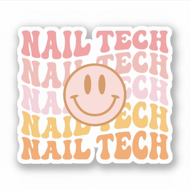 Nail Tech, Nail Tech Appreciation Gift, Manicurist Sticker (Front)