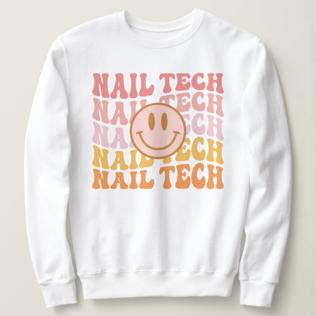 Nail Tech, Nail Tech Appreciation Gift, Manicurist Sweatshirt (Design Front)