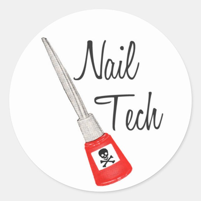 Nail Tech Poison Polish Sticker (Front)
