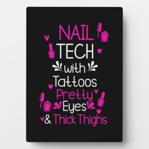 Nail Tech With Tattoos Plaque