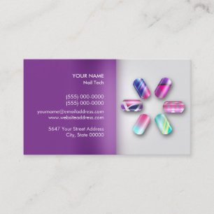 Nail Technician Appointment Business Card