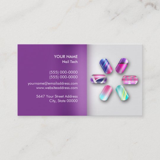 Nail Technician Appointment Business Card