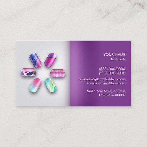 Nail Technician Appointment  Business  Card Business Cards