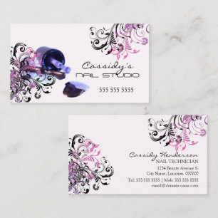 Nail Technician Beauty Salon Business Card
