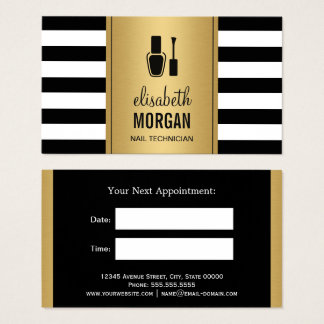 nail tech business cards
