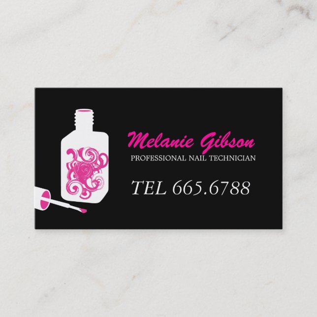NAIL TECHNICIAN BUSINESS CARD (Front)