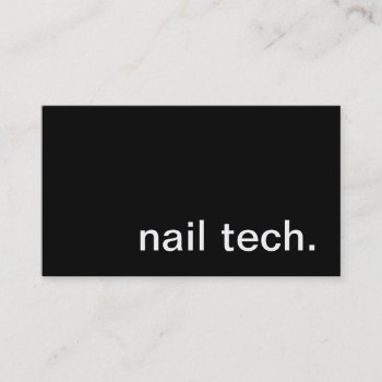 Nail Technician Business Card by HolidayZazzle at Zazzle