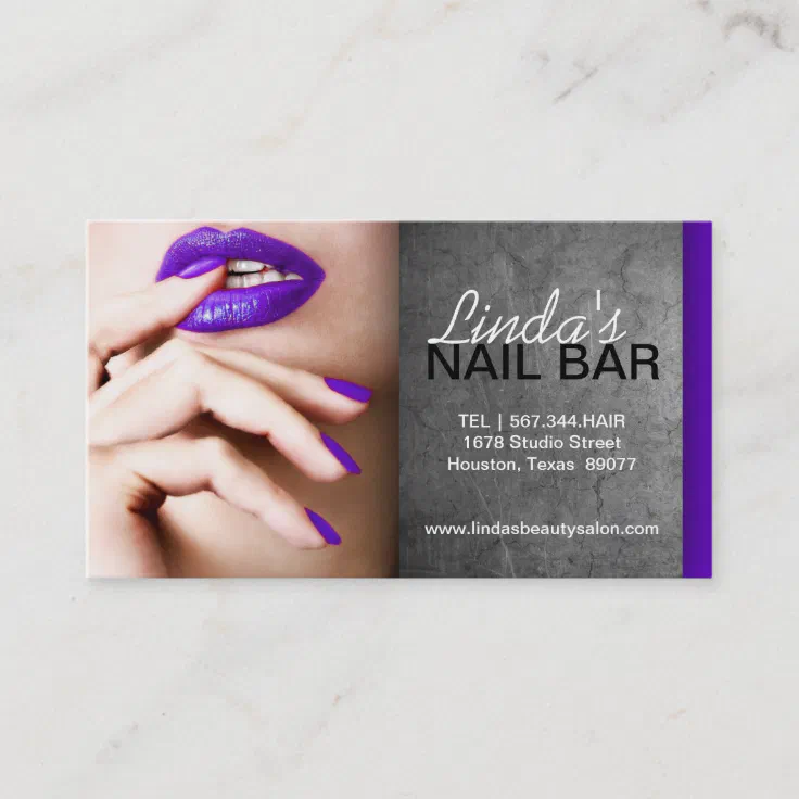 nail tech business cards ideas