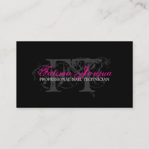 NAIL TECHNICIAN BUSINESS CARD