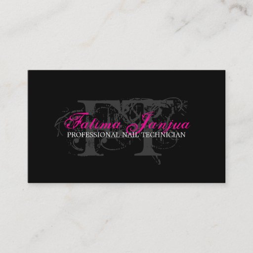 Customizable NAIL TECHNICIAN BUSINESS CARD