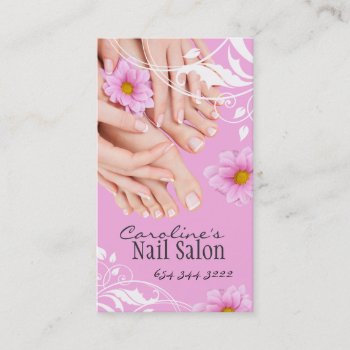Nail Technician Business Card by colourfuldesigns at Zazzle
