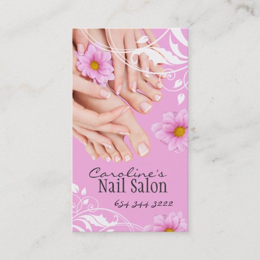 Customizable NAIL TECHNICIAN BUSINESS CARD