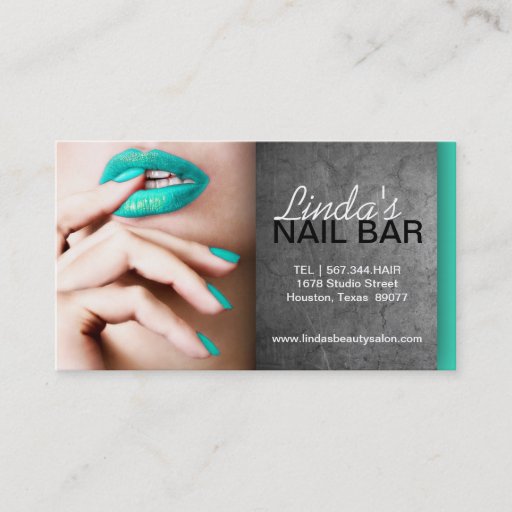 Customizable NAIL TECHNICIAN BUSINESS CARD