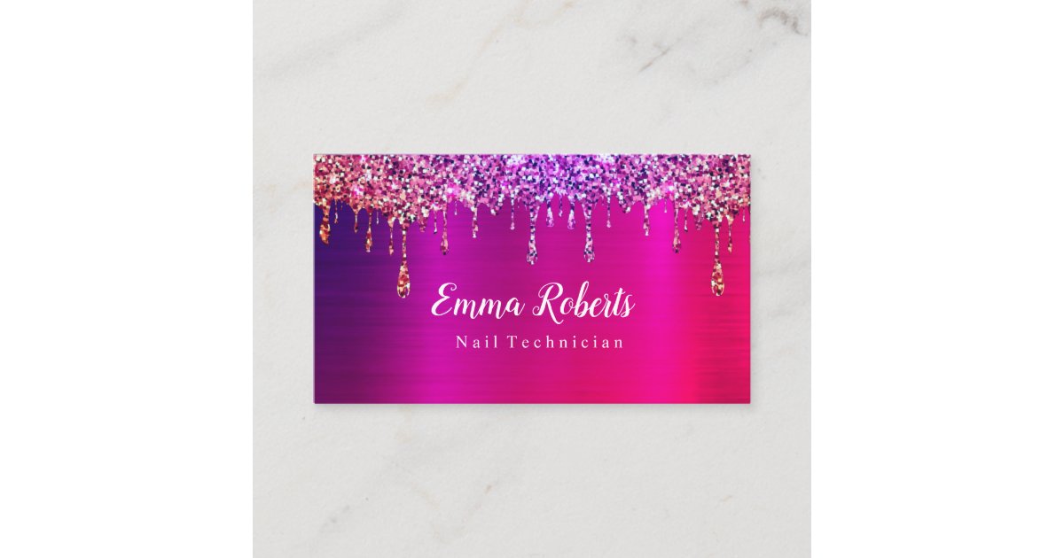 nail-technician-business-card-zazzle