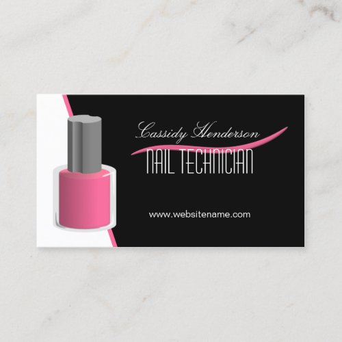 Nail Technician Business Cards