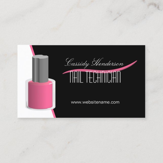 Nail Technician Business Card (Front)