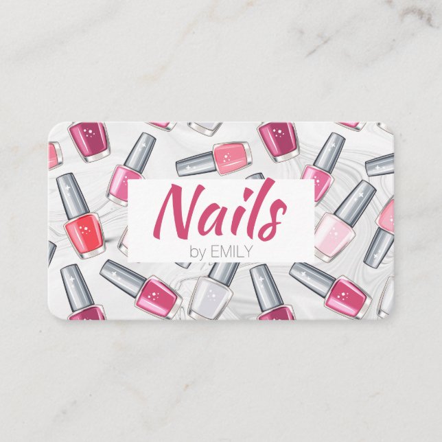 Nail Technician Business Card (Front)