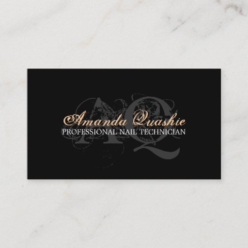 Customizable NAIL TECHNICIAN BUSINESS CARD