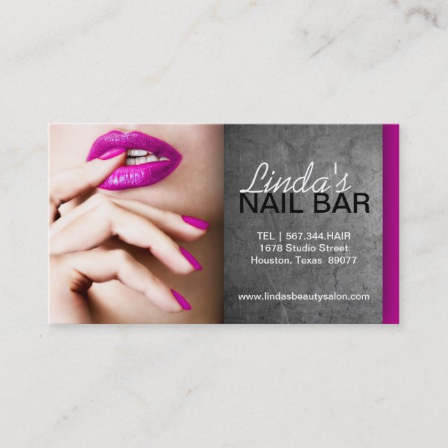 NAIL TECHNICIAN BUSINESS CARD (Front)